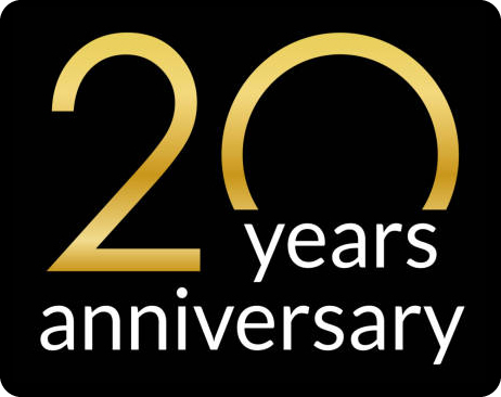 20 Year Anniversary logo